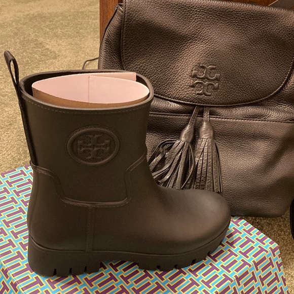 Tory Burch ankle rain boot - Picture 1 of 5